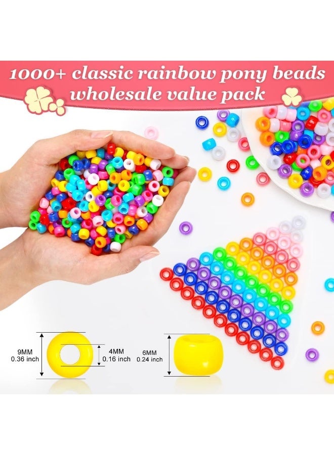 Capstro Large Hole 6×9 mm Acrylic Pony Beads for Jewelry Making – Bulk Craft Beads for Bracelets, Necklaces, Hair Braids & DIY Arts and Crafts – Matte silver - Image 3